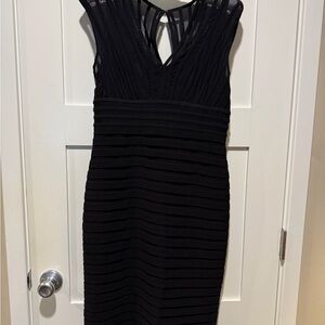 Adrianna Papell Black Backless Dress